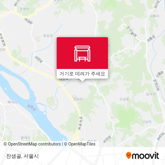 찬샘골 지도