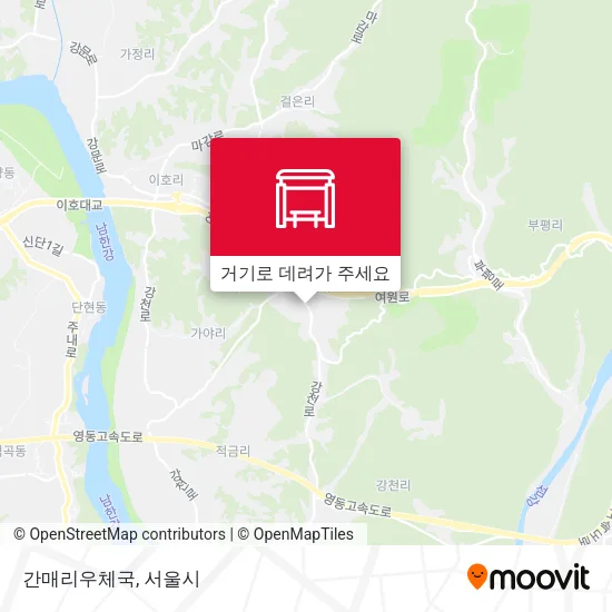 간매리우체국 지도