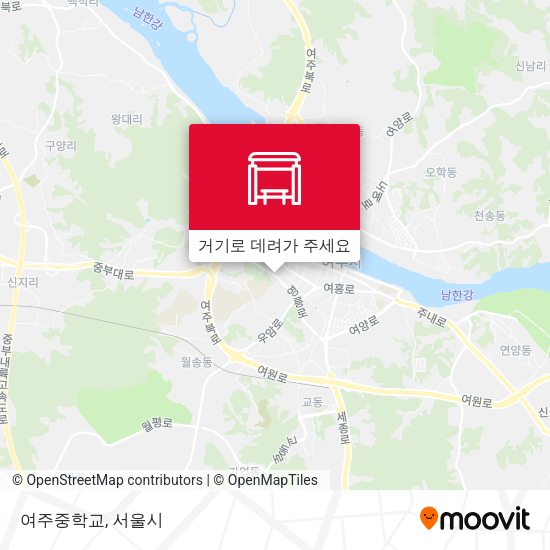여주중학교 지도