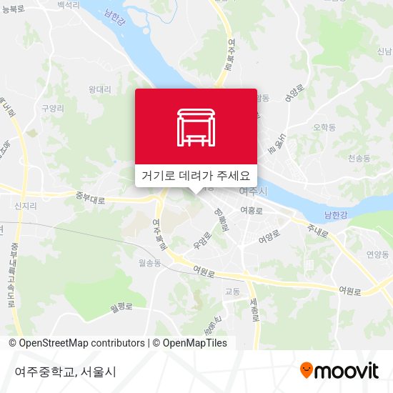 여주중학교 지도