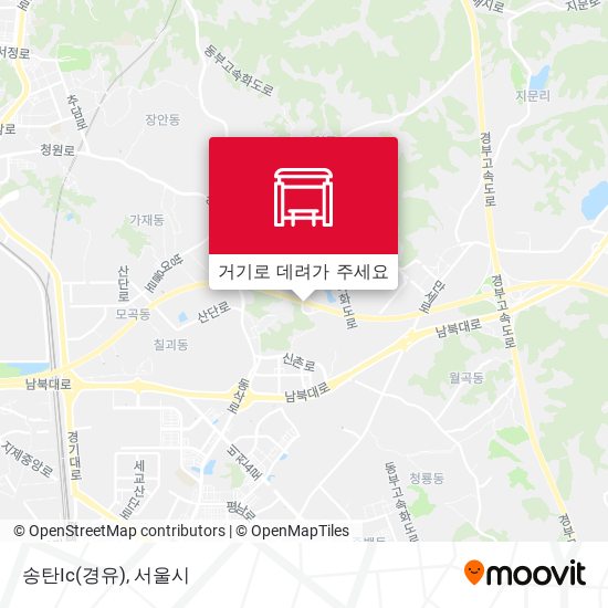 송탄Ic(경유) 지도