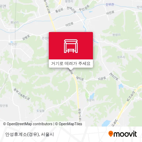 안성휴계소(경유) 지도