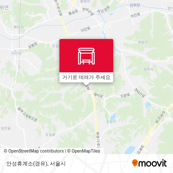 안성휴계소(경유) 지도