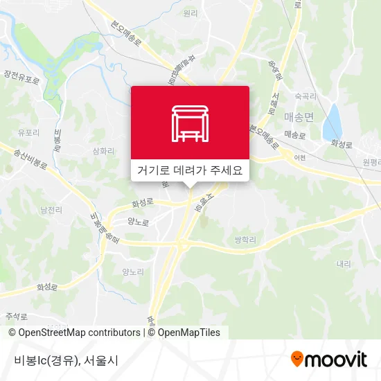 비봉Ic(경유) 지도
