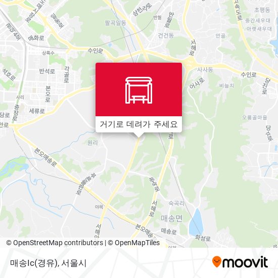 매송Ic(경유) 지도