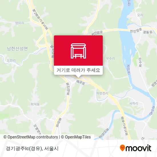 경기광주Ic(경유) 지도