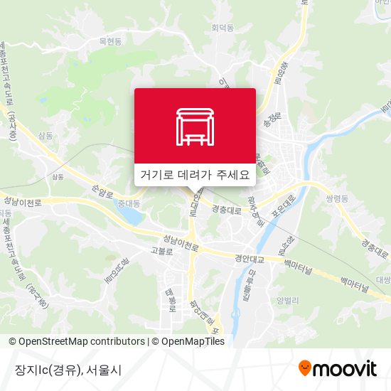 장지Ic(경유) 지도