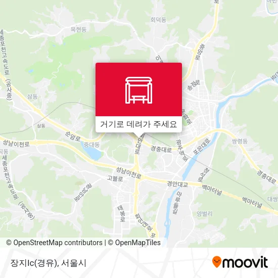 장지Ic(경유) 지도