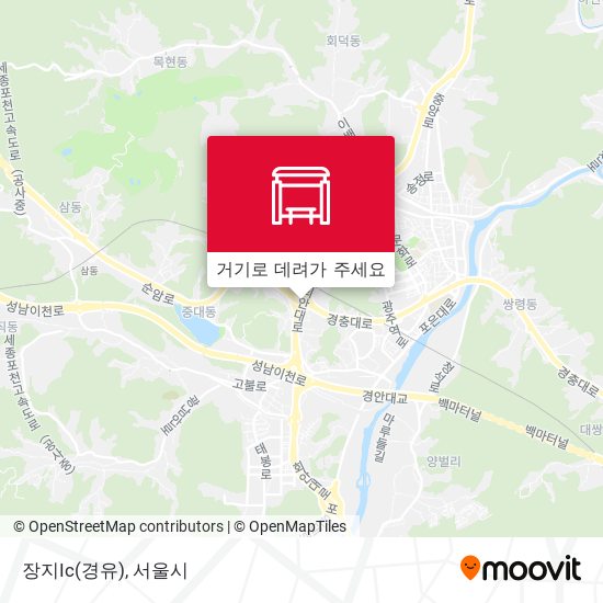 장지Ic(경유) 지도