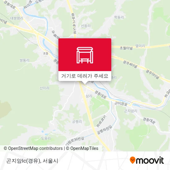 곤지암Ic(경유) 지도