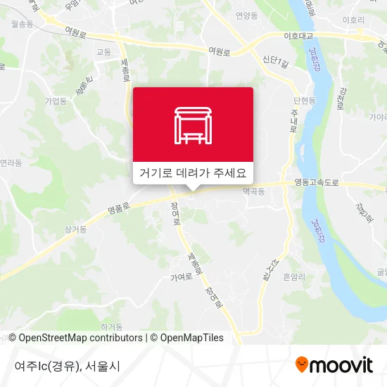 여주Ic(경유) 지도