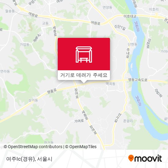 여주Ic(경유) 지도