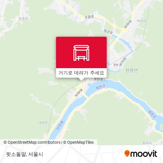 윗소돌말 지도