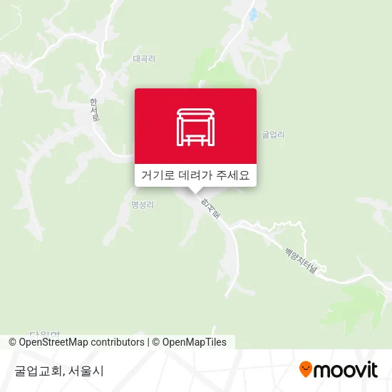 굴업교회 지도
