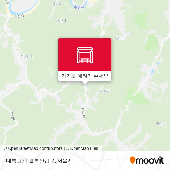 대복고개.팔봉산입구 지도