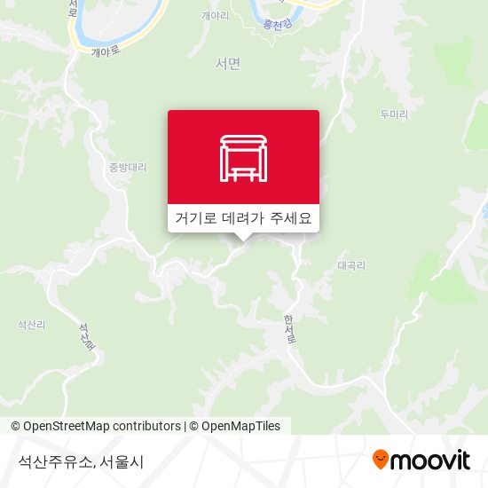 석산주유소 지도