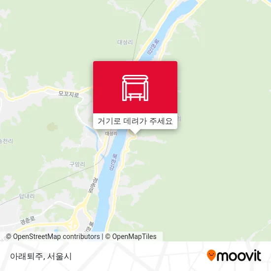 아래퇴주 지도
