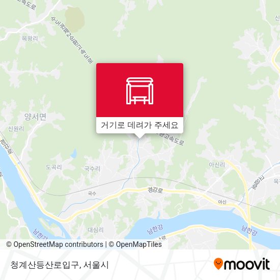 청계산등산로입구 지도