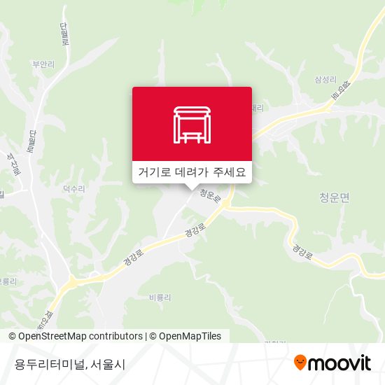 용두리터미널 지도