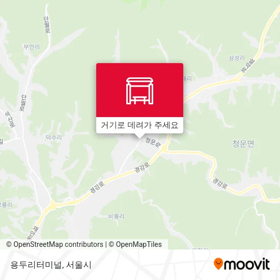 용두리터미널 지도