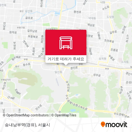 송내남부역(경유) 지도