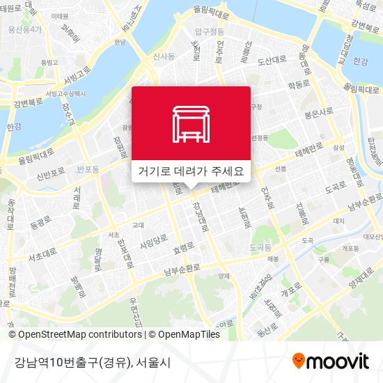 강남역10번출구(경유) 지도