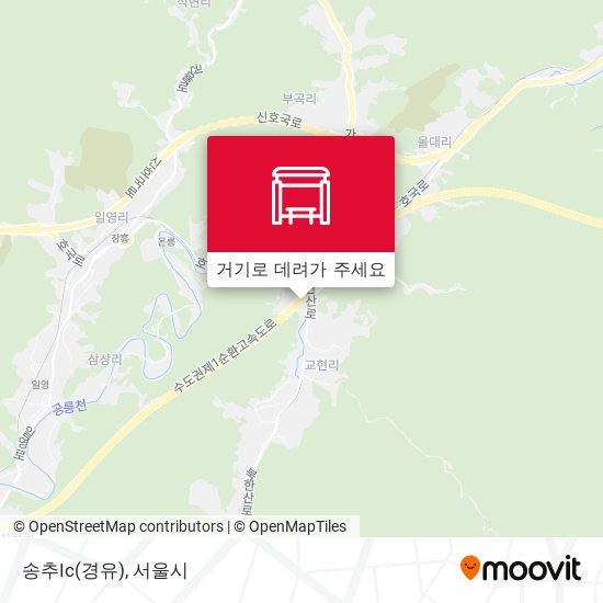 송추Ic(경유) 지도
