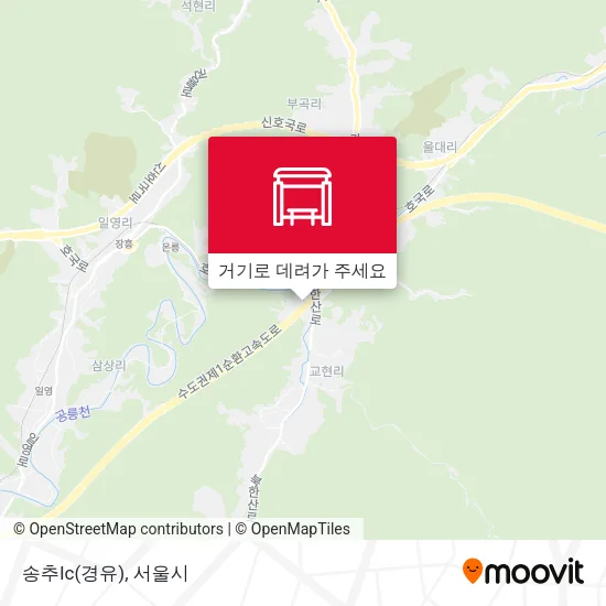 송추Ic(경유) 지도