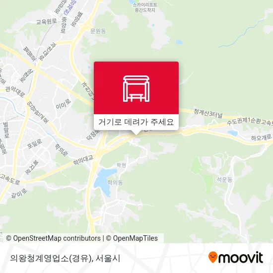 의왕청계영업소(경유) 지도