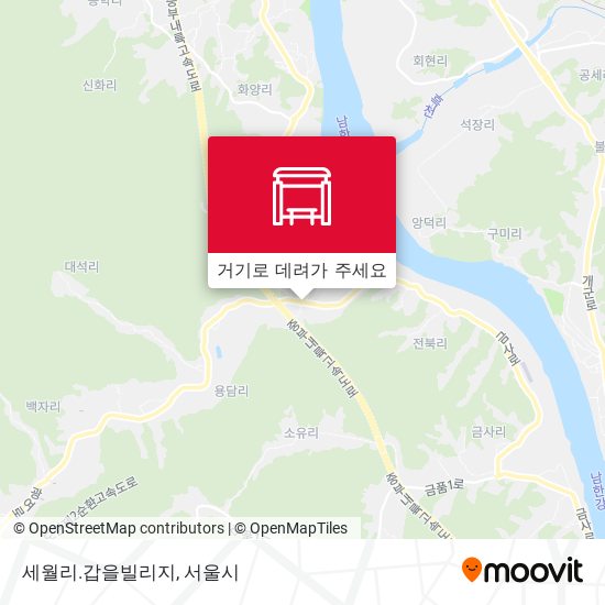 세월리.갑을빌리지 지도