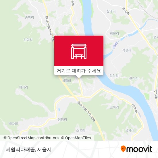 세월리다래골 지도