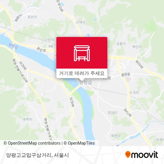 양평고교입구삼거리 지도