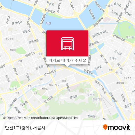 탄천1교(경유) 지도