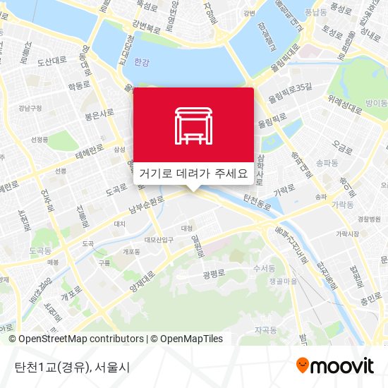 탄천1교(경유) 지도