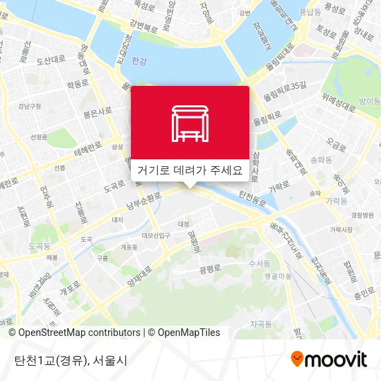탄천1교(경유) 지도