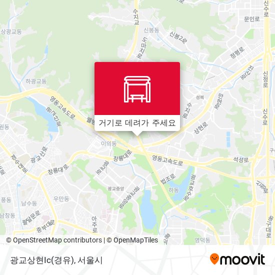 광교상현Ic(경유) 지도