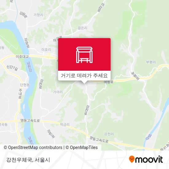 강천우체국 지도