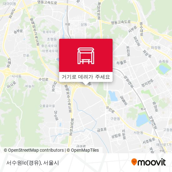 서수원Ic(경유) 지도