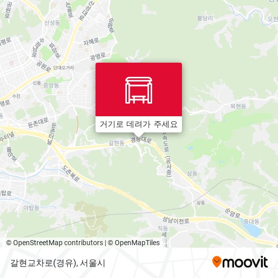 갈현교차로(경유) 지도