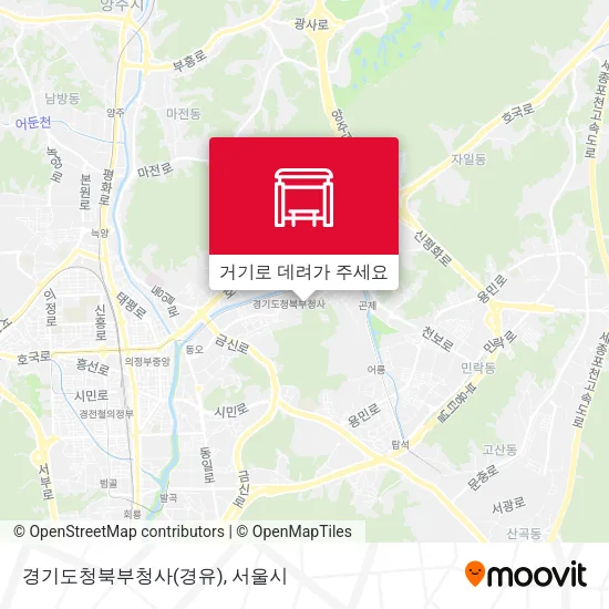 경기도청북부청사(경유) 지도