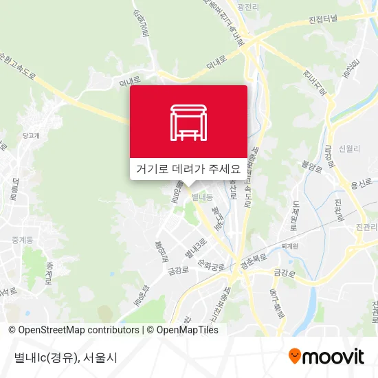 별내Ic(경유) 지도