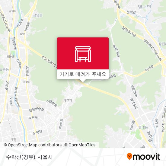 수락산(경유) 지도