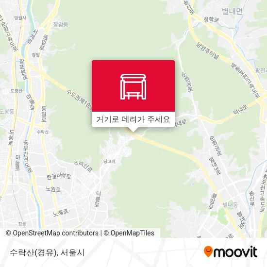 수락산(경유) 지도