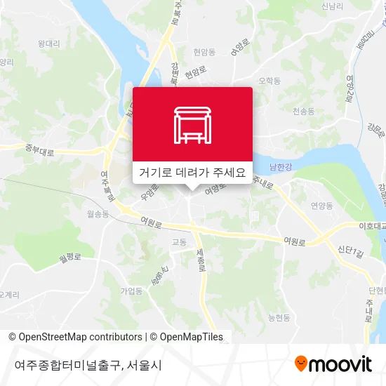 여주종합터미널출구 지도