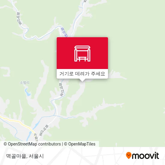 멱골마을 지도