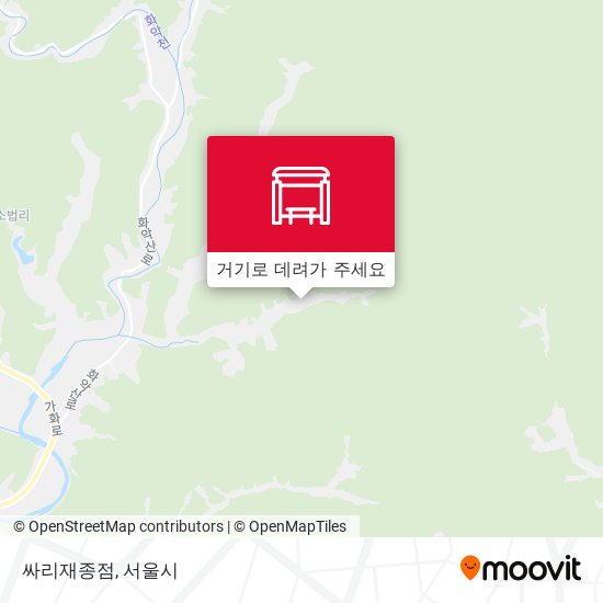 싸리재종점 지도