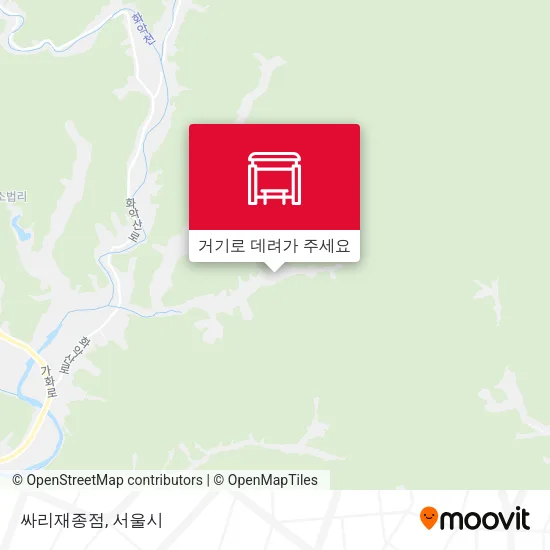 싸리재종점 지도
