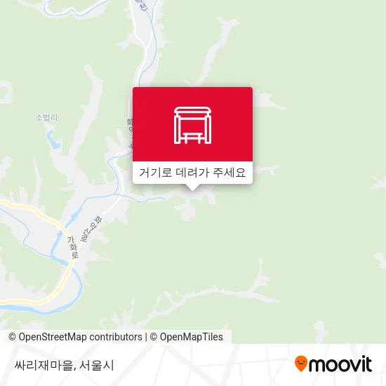 싸리재마을 지도
