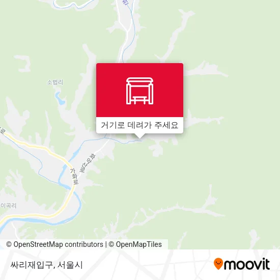 싸리재입구 지도