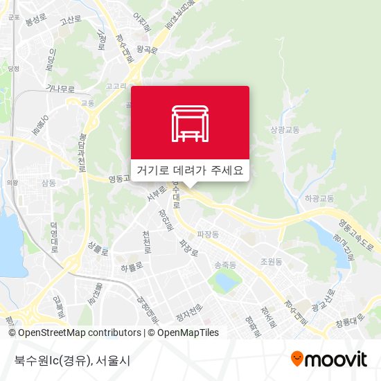 북수원Ic(경유) 지도